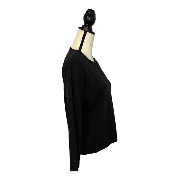 DUCK HEAD Black Long Sleeved TOP Shirt Women's Size MEDIUM Cotton Blend Casual - Picture 5 of 6